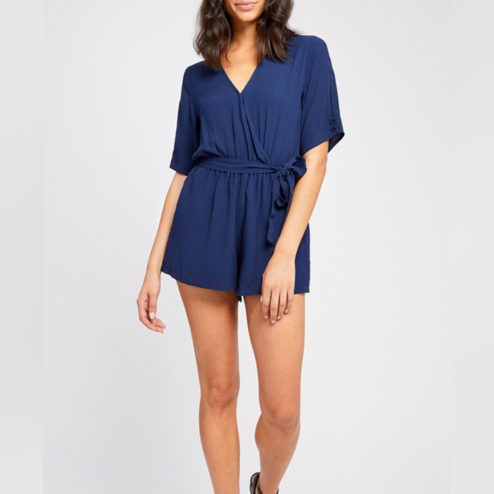 Gentle Fawn faux wrap romper